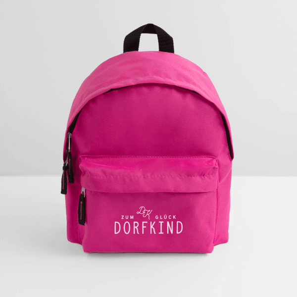 Zum Glck Dorfkind / Kinder Rucksack - Fuchsia