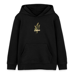 Getreide Weizen - Dorfkind / Kinder Organic Hoodie - Schwarz