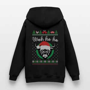 Weihnachten Kuh Moh Ho ho / Teenager Premium Hoodie - Schwarz
