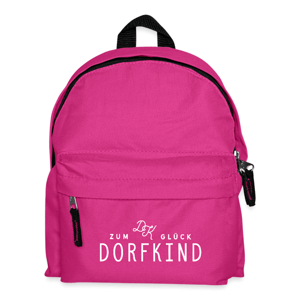 Zum Glck Dorfkind / Kinder Rucksack - Fuchsia