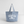 Ich würde jetzt lieber meinen Traktor fahren/  Shopper Tasche aus recycelter Baumwolle - vintage light blue