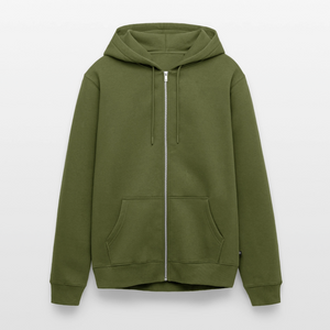 Feld Acker Land und ein Bier in meiner Hand / Männer Premium Kapuzenjacke - Khaki