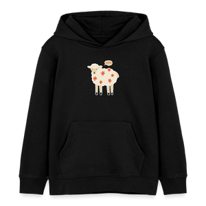 Schaf Mäh / Kinder Organic Hoodie - Schwarz