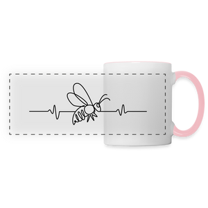 Herzschlag Biene / Tasse - Weiß/Pink