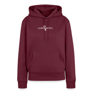 Landmädel / Damen Premium Hoodie - Burgunderrot