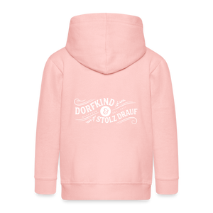 Dorfkind und stolz drauf / Kinder Premium Kapuzenjacke - Kristallrosa