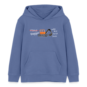 Baggerliebe - Bagger was my first love / Kinder Organic Hoodie - Blau
