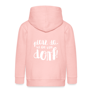 Platz da ich bin vom Dorf / Kinder Premium Kapuzenjacke - Kristallrosa
