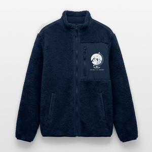 Die Welt ist ein Dorf / Relaxed Fit Unisex Sherpajacke von Stanley/Stella - Navy