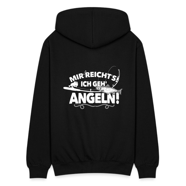 Mir reichts ich geh angeln / Herren Sweatjacke - Schwarz