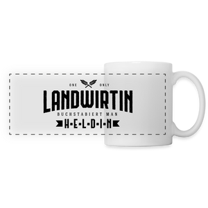 Landwirtin buchstabiert man Heldin / Tasse - Weiß