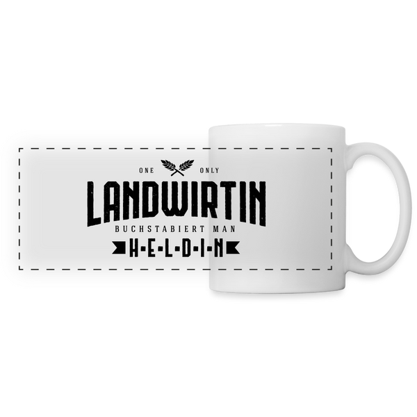 Landwirtin buchstabiert man Heldin / Tasse - Weiß