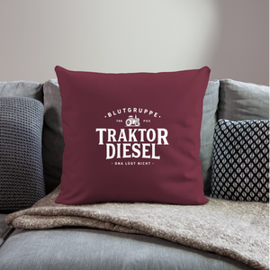 Blutgruppe Traktordiesel / Kissenbezug - Burgunderrot