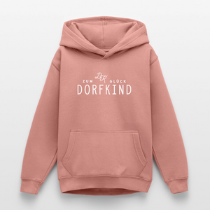 Zum Glück Dorfkind / Teenager Premium Hoodie - Altrosa