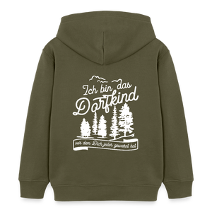 Ich bin das Dorfkind vor dem Dich jeder gewarnt hat / Kinder Organic Hoodie - Khaki