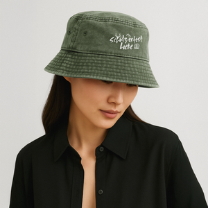 Schützenfest Liebe / Vintage Bucket Hat - Olivgrün vintage