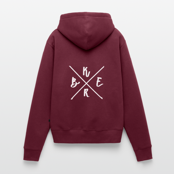 Kerb Badge / Damen Premium Hoodie - Burgunderrot