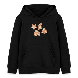 Weihnachtsplätzchen / Kinder Organic Hoodie - Schwarz