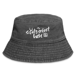 Schützenfest Liebe / Vintage Bucket Hat - Vintage Schwarz