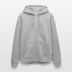 Feld Acker Land und ein Bier in meiner Hand / Männer Premium Kapuzenjacke - Grau meliert