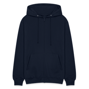 Die Welt ist ein Dorf / Herren Premium Sweatjacke - Navy