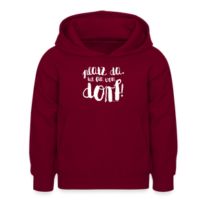 Platz da ich bin vom Dorf / Kinder Premium Hoodie - Bordeaux