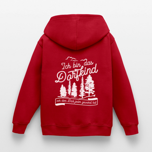 Ich bin das Dorfkind vor dem Dich jeder gewarnt hat / Kinder Premium Hoodie - Rot