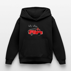 Feuerwehrauto / Kinder Premium Hoodie - Schwarz