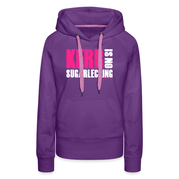 Kerb is no sugarlecking / Damen Premium Hoodie - Purple