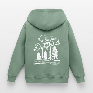 Ich bin das Dorfkind vor dem Dich jeder gewarnt hat / Kinder Premium Hoodie - Graugrün