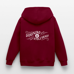 Dorfkind und stolz drauf / Kinder Premium Hoodie - Bordeaux