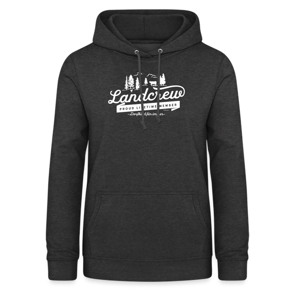 Landcrew / Dorfcrew / Damen Premium Hoodie (Monochrom Edition) - Anthrazit