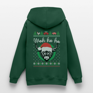 Weihnachten Kuh Moh Ho ho / Teenager Premium Hoodie - Flaschengrün