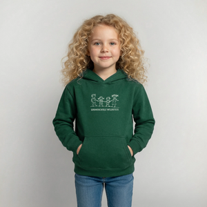 Karins Kinderhoodie - Flaschengrün