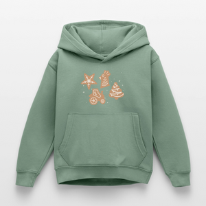 Weihnachtsplätzchen / Kinder Premium Hoodie - Graugrün