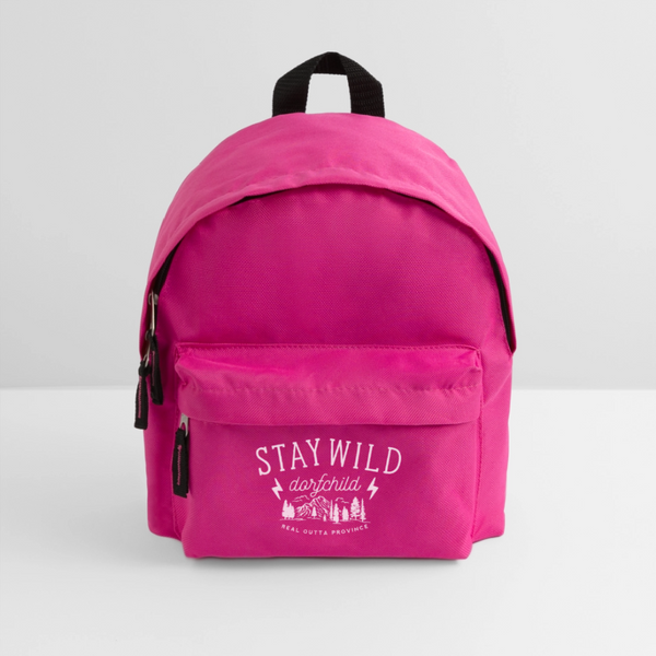 Stay wild / Kinder Rucksack - Fuchsia