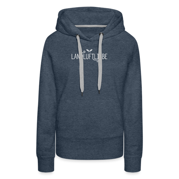 Landluftliebe / Damen Premium Hoodie - Jeansblau