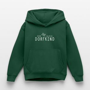 Zum Glück Dorfkind / Kinder Premium Hoodie - Flaschengrün