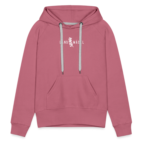 Landmädel / Damen Premium Hoodie - Malve