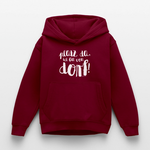 Platz da ich bin vom Dorf / Kinder Premium Hoodie - Bordeaux