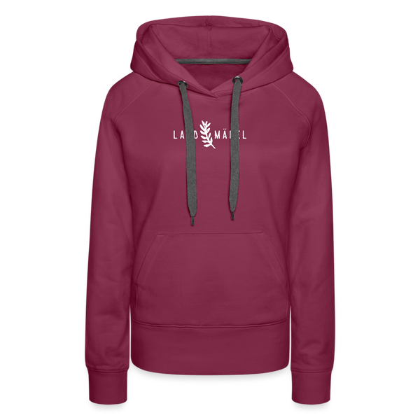 Landmädel / Damen Premium Hoodie - Bordeaux