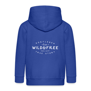 Wild und Frei / Kinder Premium Jacke - Royalblau