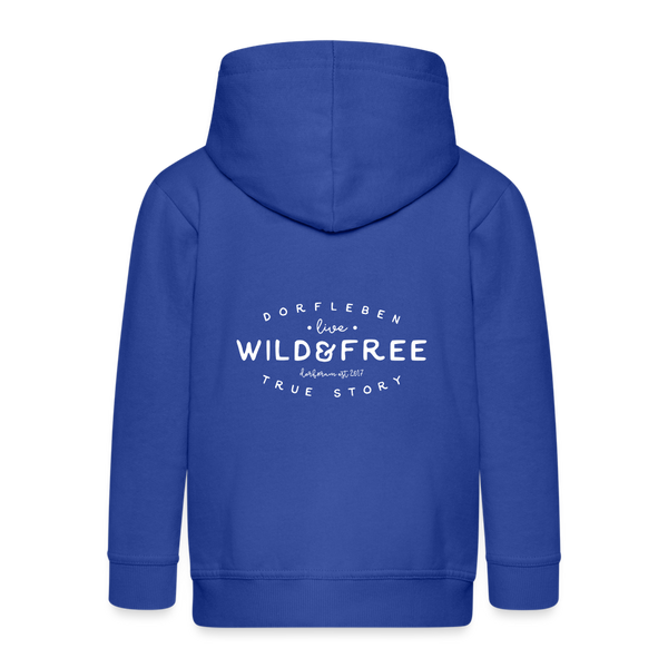 Wild und Frei / Kinder Premium Jacke - Royalblau