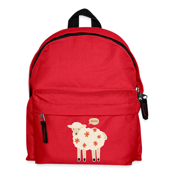 Schaf / Kinder Rucksack - Rot