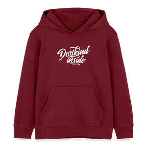 Dorfkind inside / Kinder Organic Hoodie - Burgunderrot