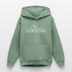 Zum Glück Dorfkind / Teenager Premium Hoodie - Graugrün