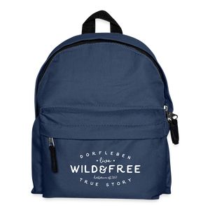 Wild and free / Kinder Rucksack - Navy