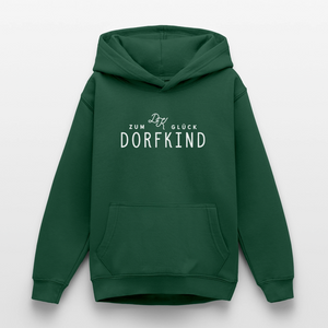 Zum Glück Dorfkind / Teenager Premium Hoodie - Flaschengrün