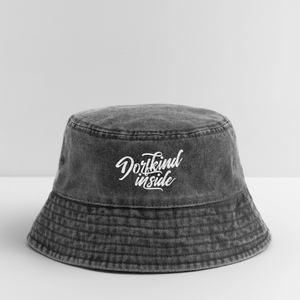 Dorfkind inside / Vintage Bucket Hat - Vintage Schwarz