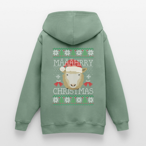 Weihnachten Schaf - Merry Christmas Schaf Mäh / Teenager Premium Hoodie - Graugrün